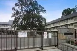 新磯小学校まで1100m