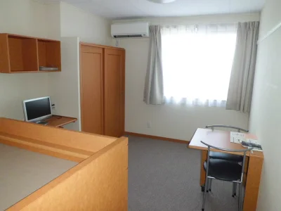 カーペット敷きの居室。