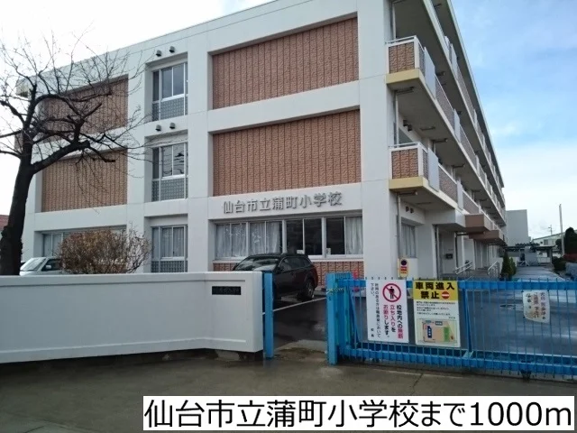 仙台市立蒲町小学校まで1000m