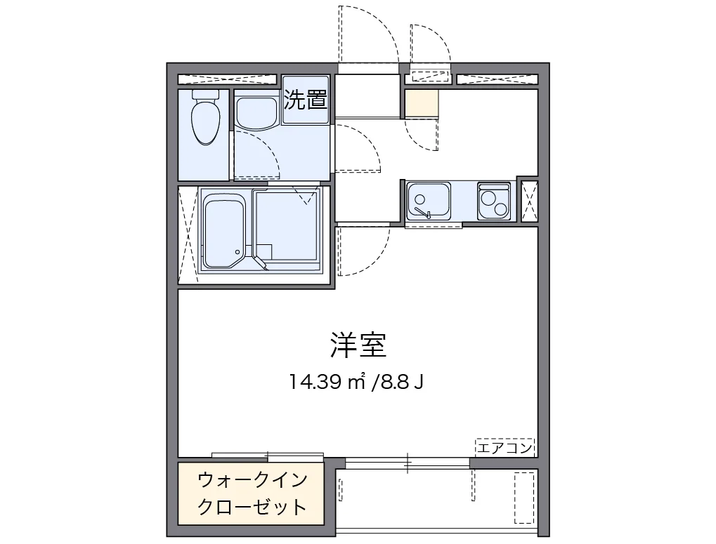 代表的な間取のため実際の間取とは異なる場合があります