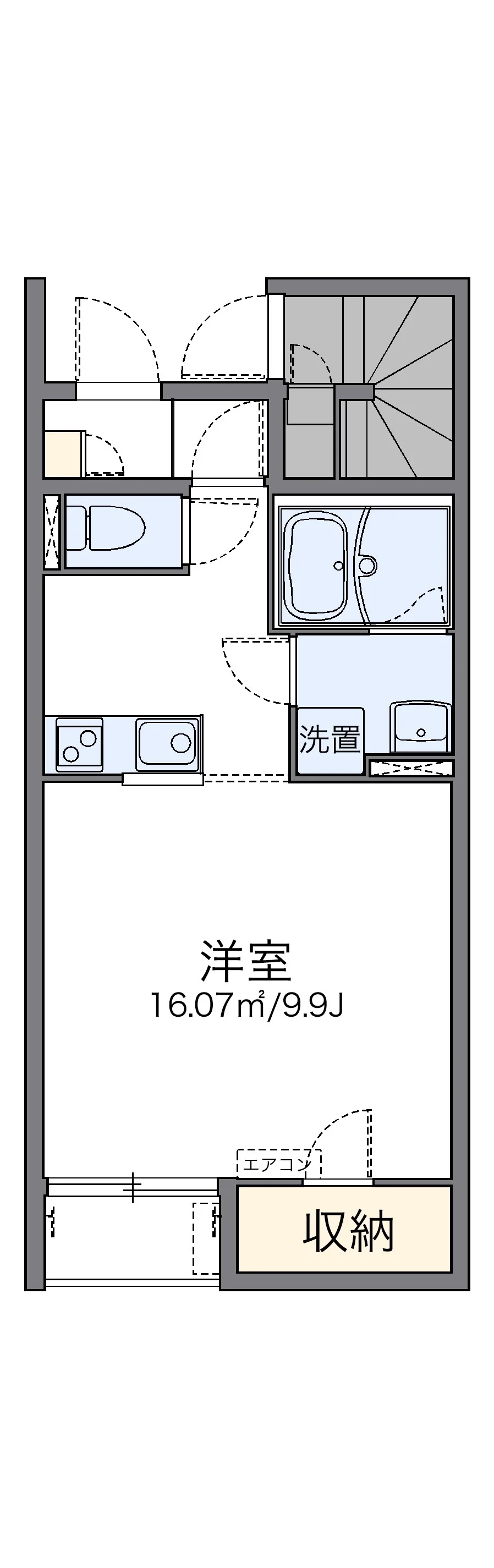 代表的な間取のため実際の間取とは異なる場合があります