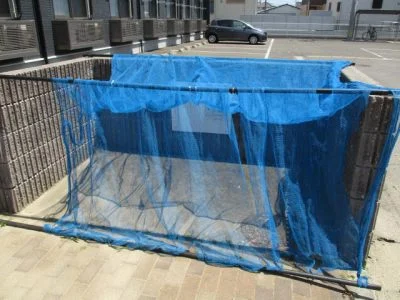 共用のゴミ捨て場です