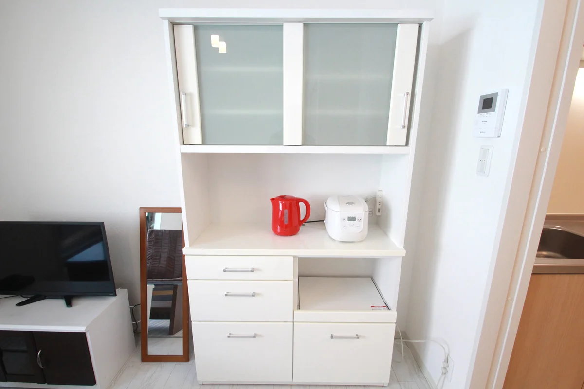 食器棚も設置しております