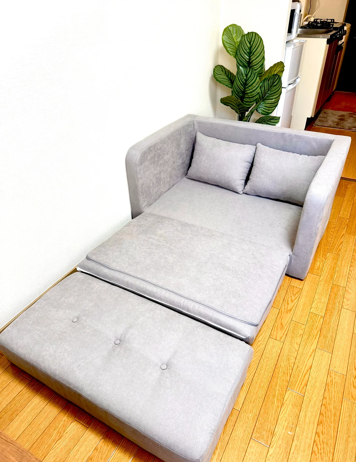 ソファベッド展開