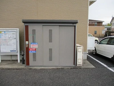 入居者様専用ゴミ庫です。