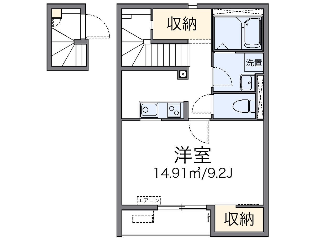 代表的な間取のため実際の間取とは異なる場合があります