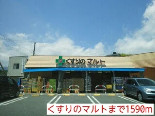 くすりのマルトまで1590m