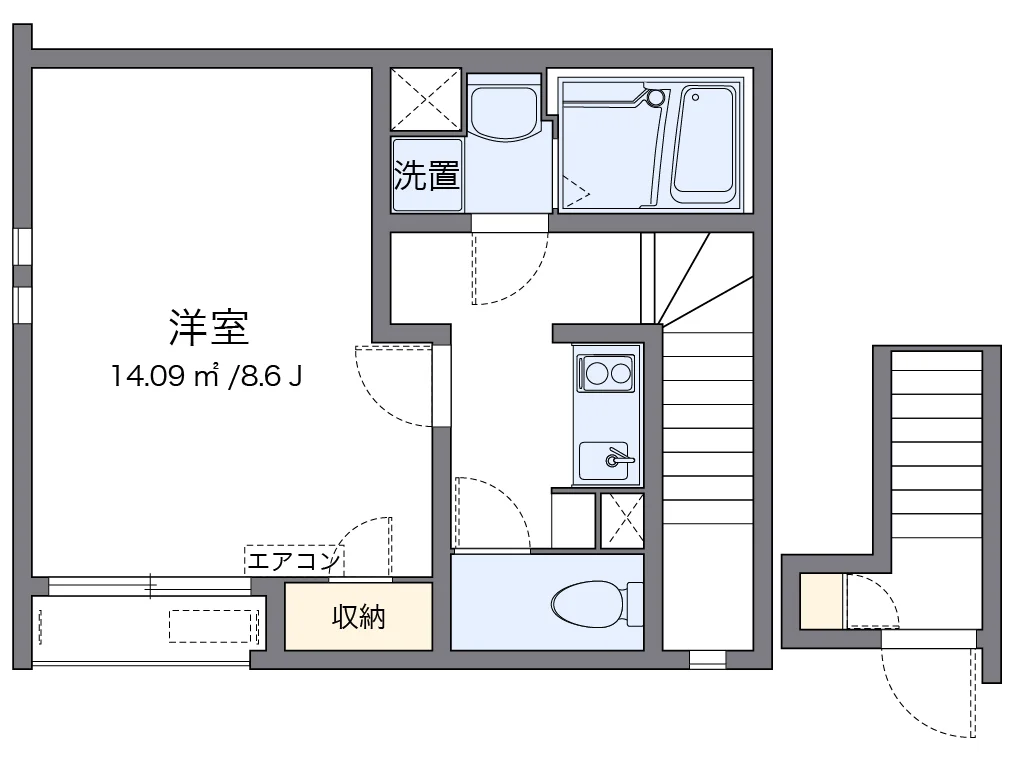 代表的な間取のため実際の間取とは異なる場合があります