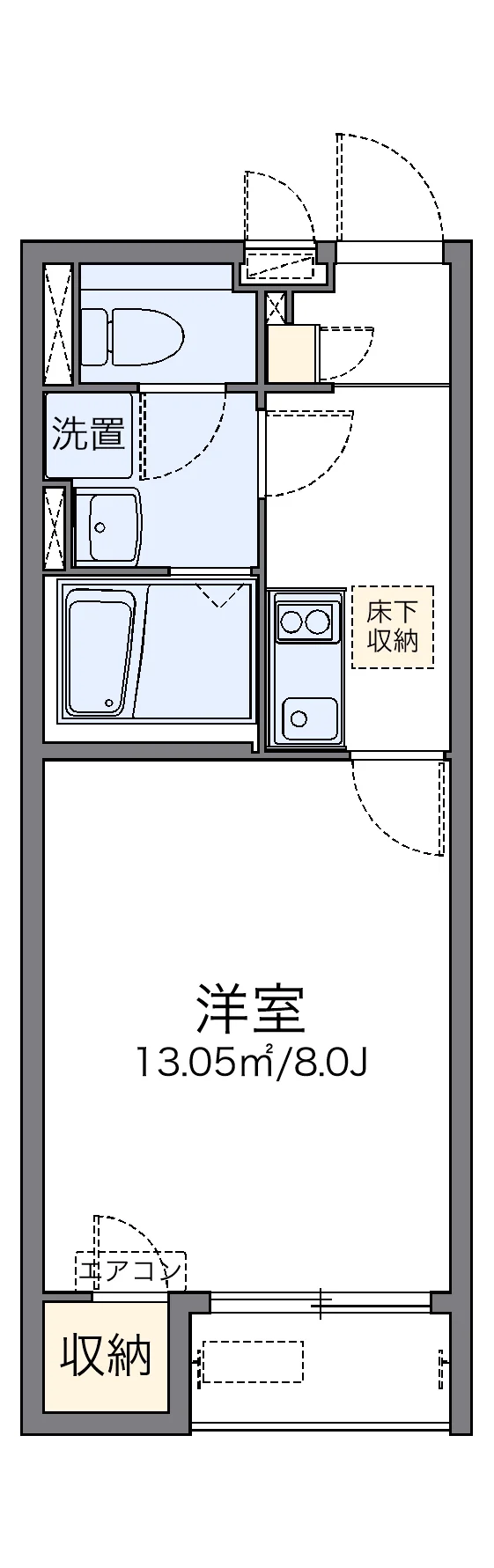 代表的な間取のため実際の間取とは異なる場合があります