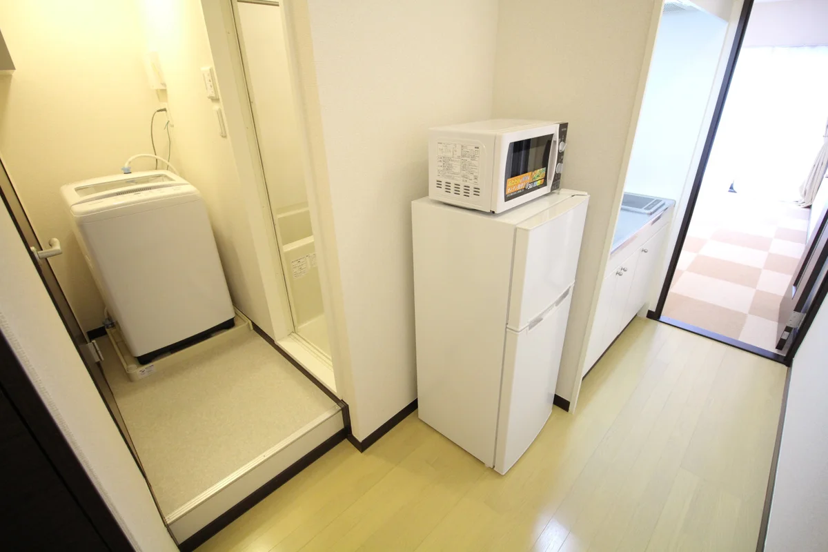 水周りはスッキリと使いやすいです。（写真は家電有り）