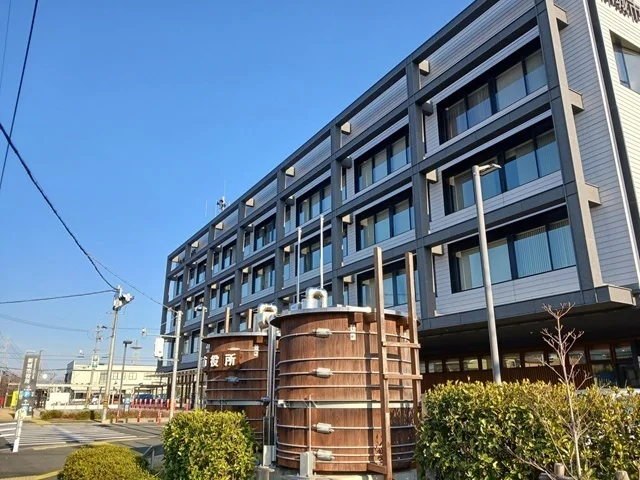 新城市役所まで2100m