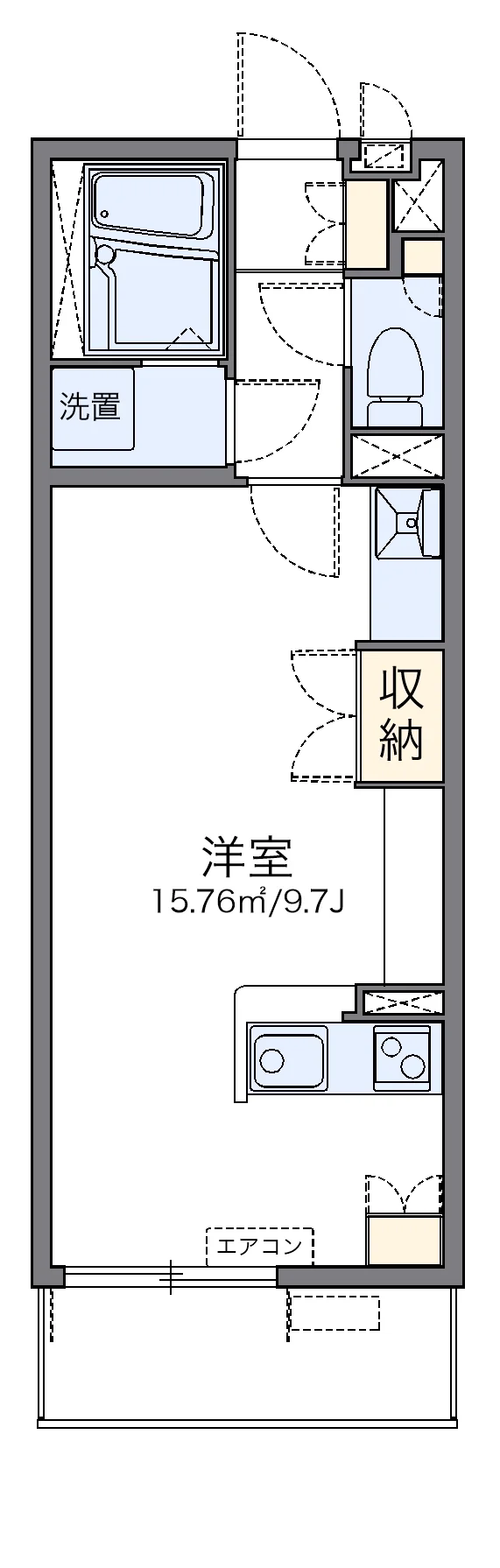 代表的な間取のため実際の間取とは異なる場合があります