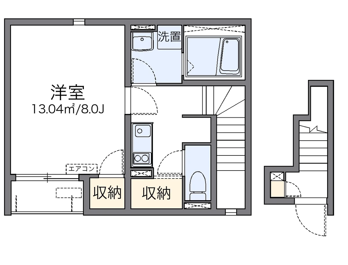 代表的な間取のため実際の間取とは異なる場合があります