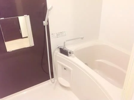 鏡付きで壁もオシャレです！