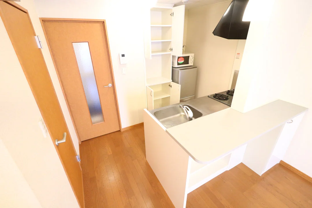 １Ｋには珍しい収納豊富なシステムキッチン！女性におススメ！