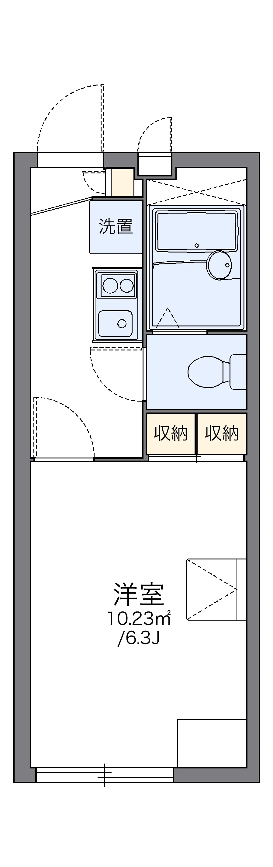 代表的な間取のため実際の間取とは異なる場合があります