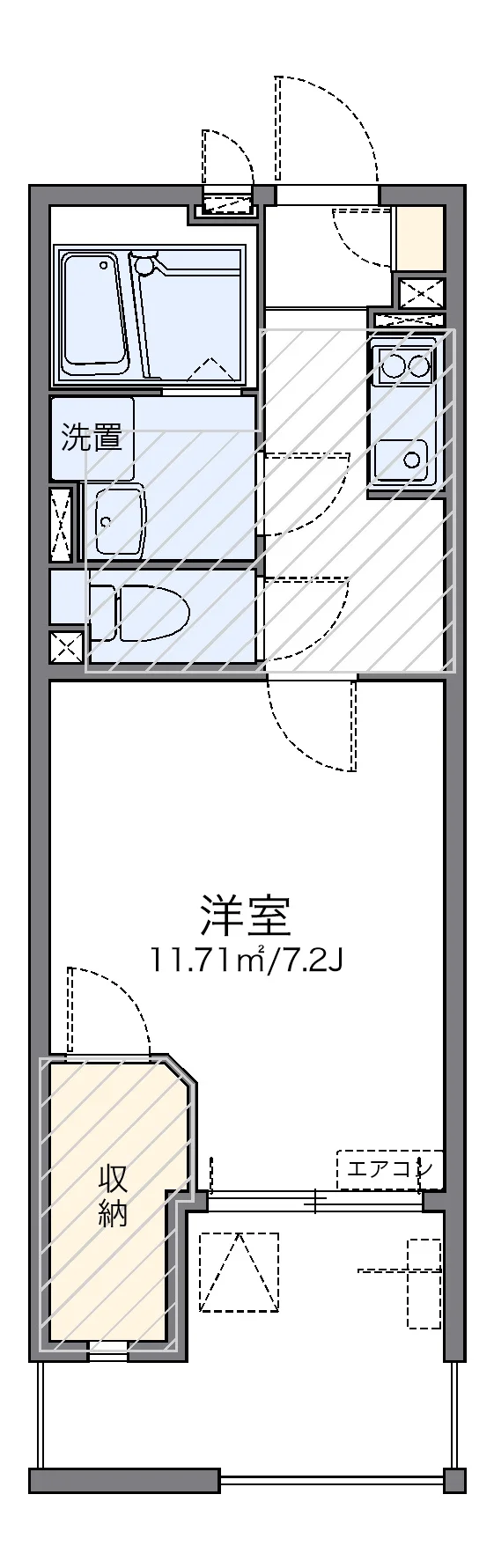 代表的な間取のため実際の間取とは異なる場合があります