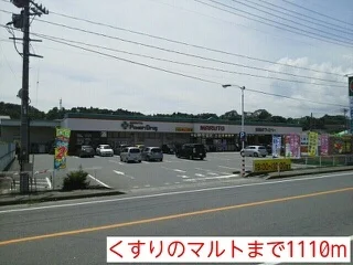 くすりのマルトまで1110m