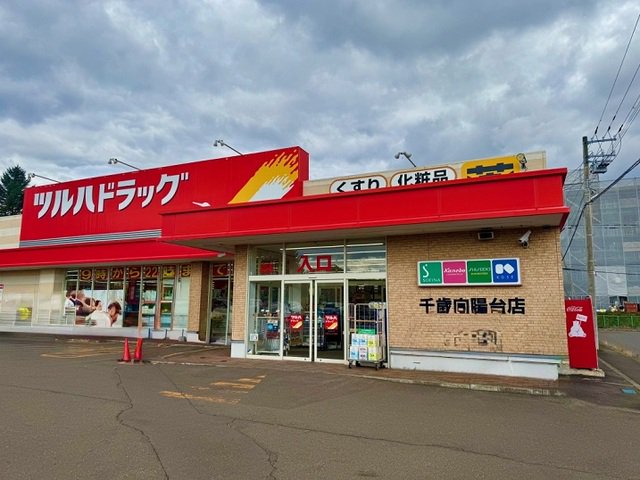 ツルハドラッグまで1300m