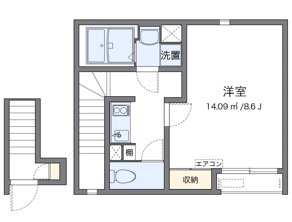 代表的な間取のため実際の間取とは異なる場合があります