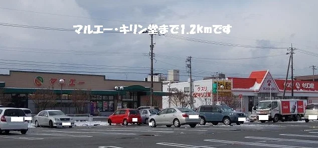 マルエー・キリン堂まで1200m