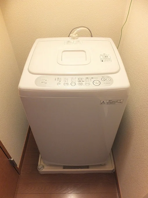 洗濯機も付いています