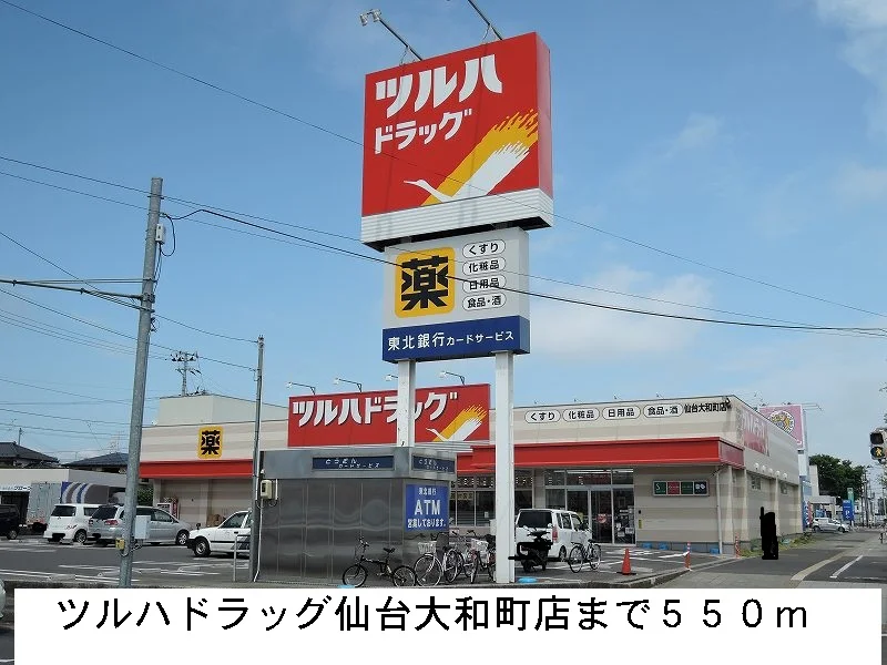 ツルハドラッグまで550m