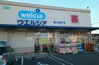 ウエルシア豊川大崎町店まで750m