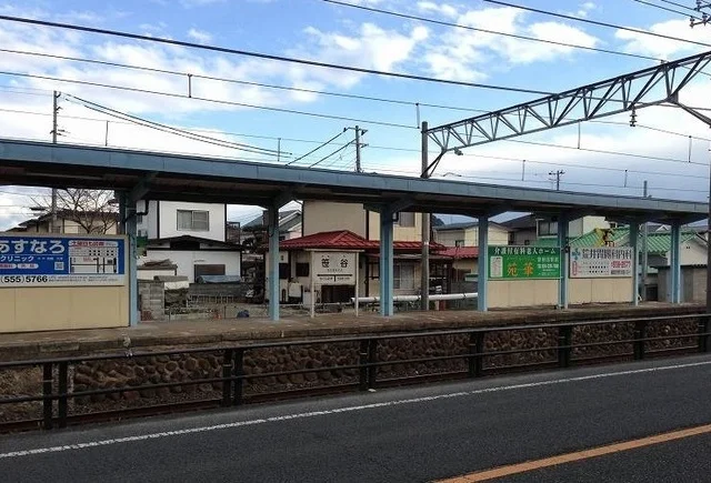 福島交通　飯坂線笹谷駅まで1000m