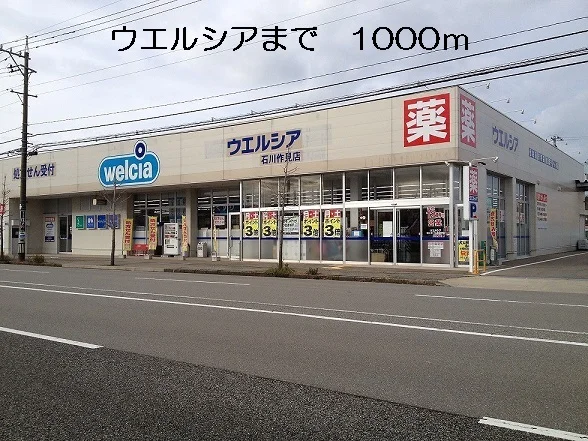 ウエルシアまで1000m