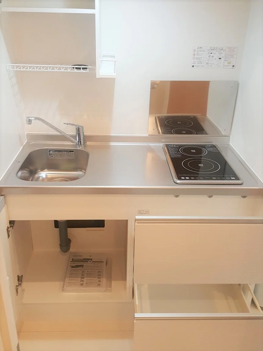 ＩＨコンロ２口　撮影１０２号室