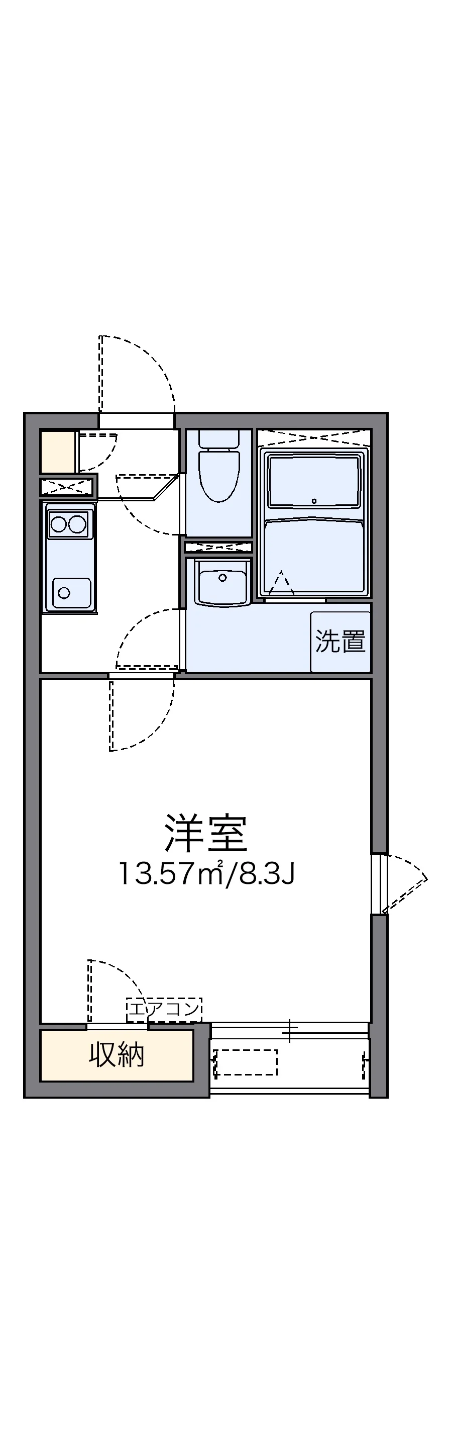 代表的な間取のため実際の間取とは異なる場合があります
