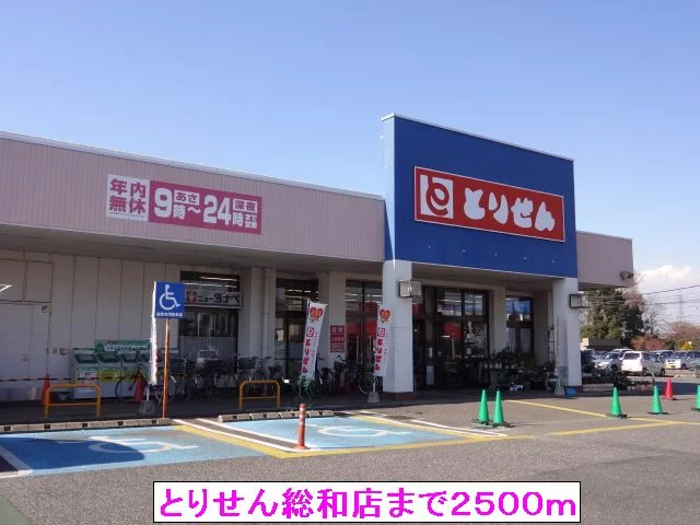 とりせん総和店まで2500m