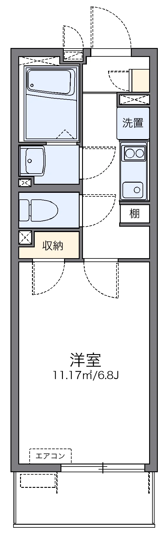代表的な間取のため実際の間取とは異なる場合があります