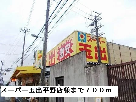 スーパー玉出平野店様まで700m