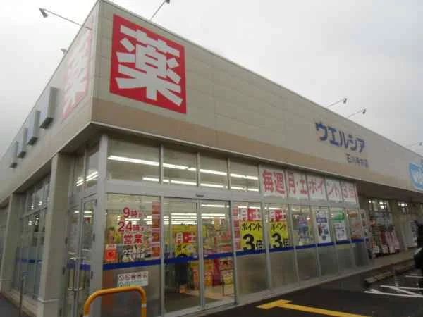 ウェルシアまで1100m