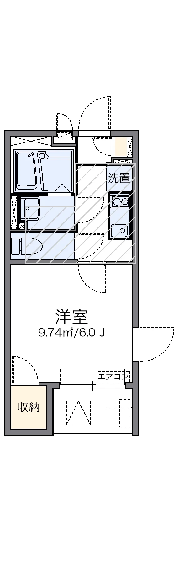 代表的な間取のため実際の間取とは異なる場合があります
