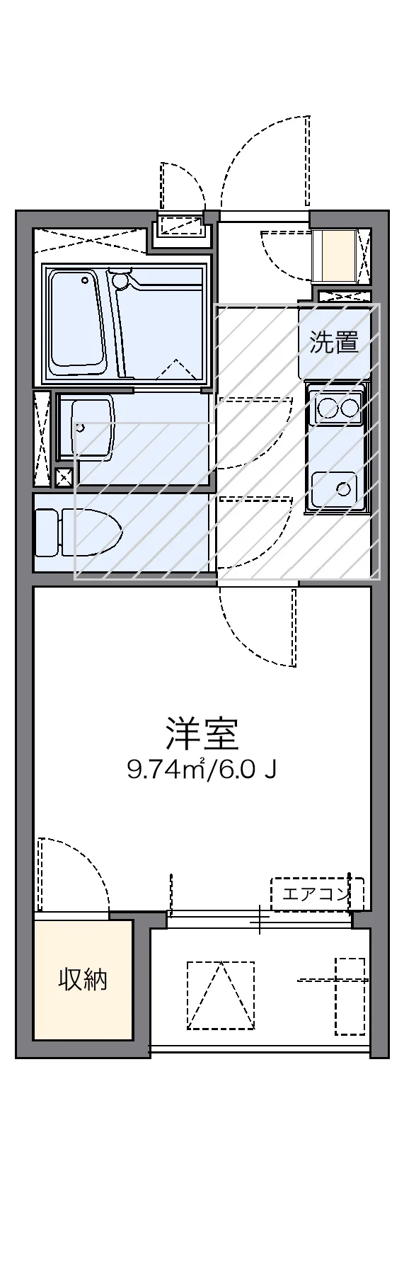 代表的な間取のため実際の間取とは異なる場合があります