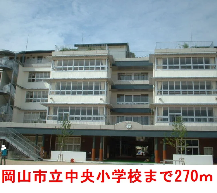 岡山市立      中央小学校まで270m