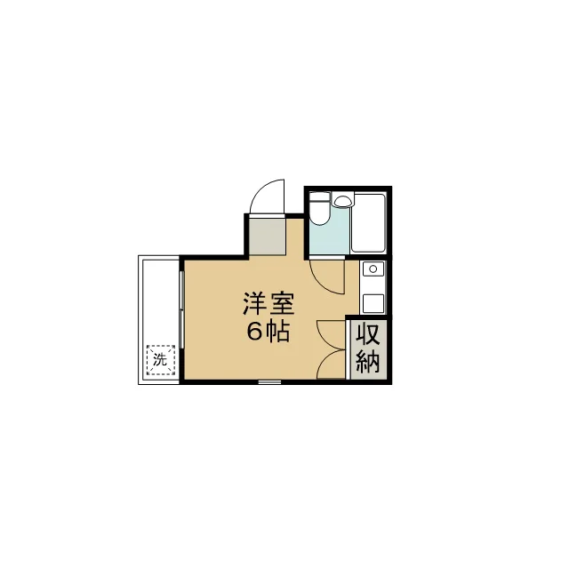 洋室６帖のお部屋です♪収納が大きくていいですね☆