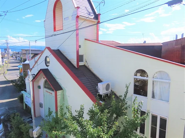 2階からのアングルです