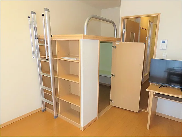 本棚、ベッド下収納あり