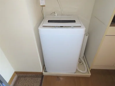 洗濯機も付いています