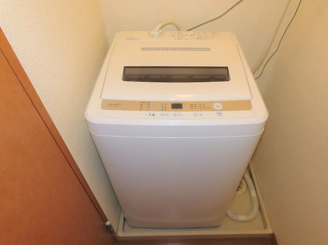 洗濯機も付いています