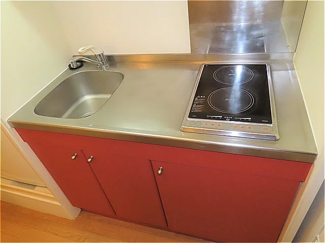 2口の電気コンロまたはIHコンロとなります