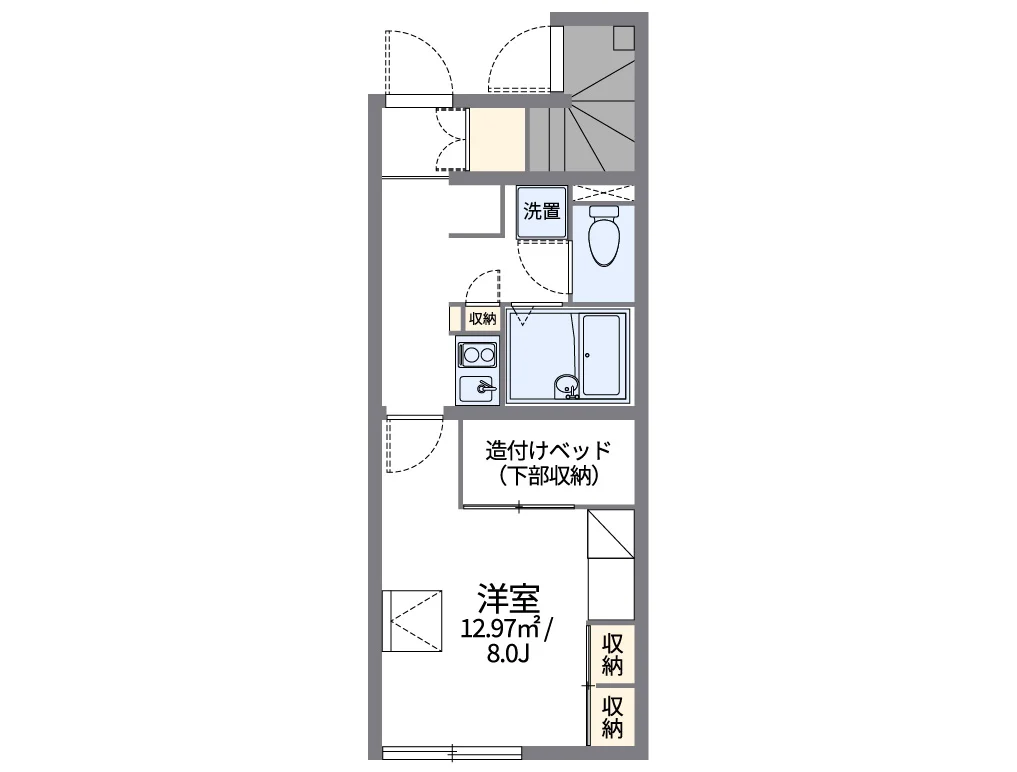 代表的な間取のため実際の間取とは異なる場合があります