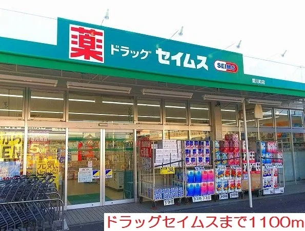 ドラッグセイムスまで1100m