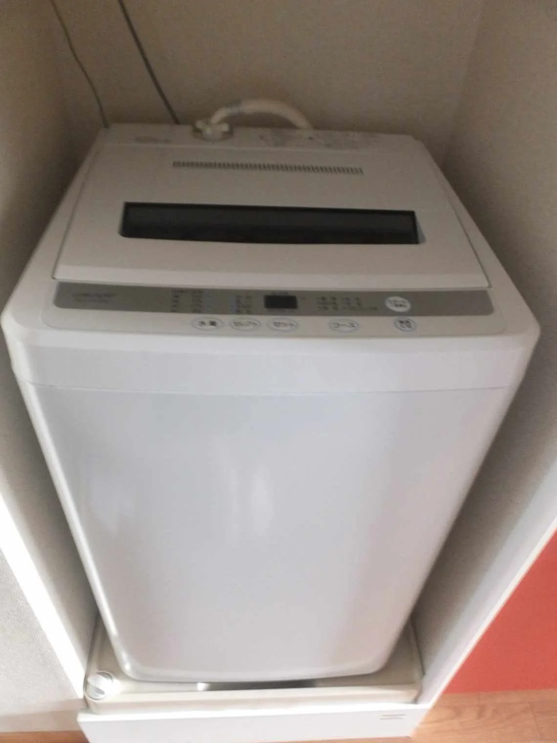 洗濯機も付いています