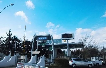 北上江釣子ＩＣまで1300m