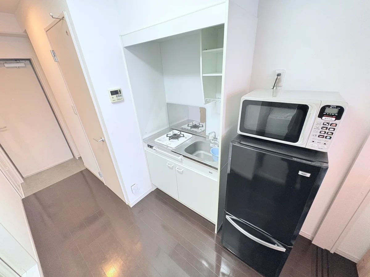 家電備え付なので、自由に使ってあたたかいご飯がその日から作れます！